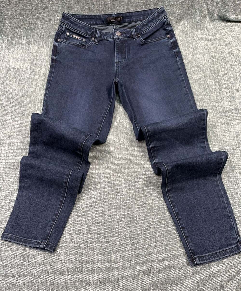 prAna Jeans Size 8/31 Dark Wash Denim Skinny Regular Inseam